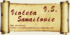 Violeta Samailović vizit kartica